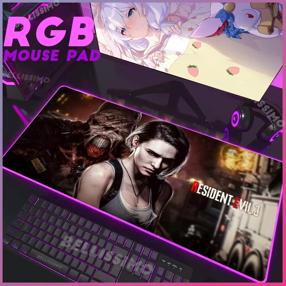 Gaming Accessories For Your Desk - R_resident E_evil Serie RGB Gaming Mousepad