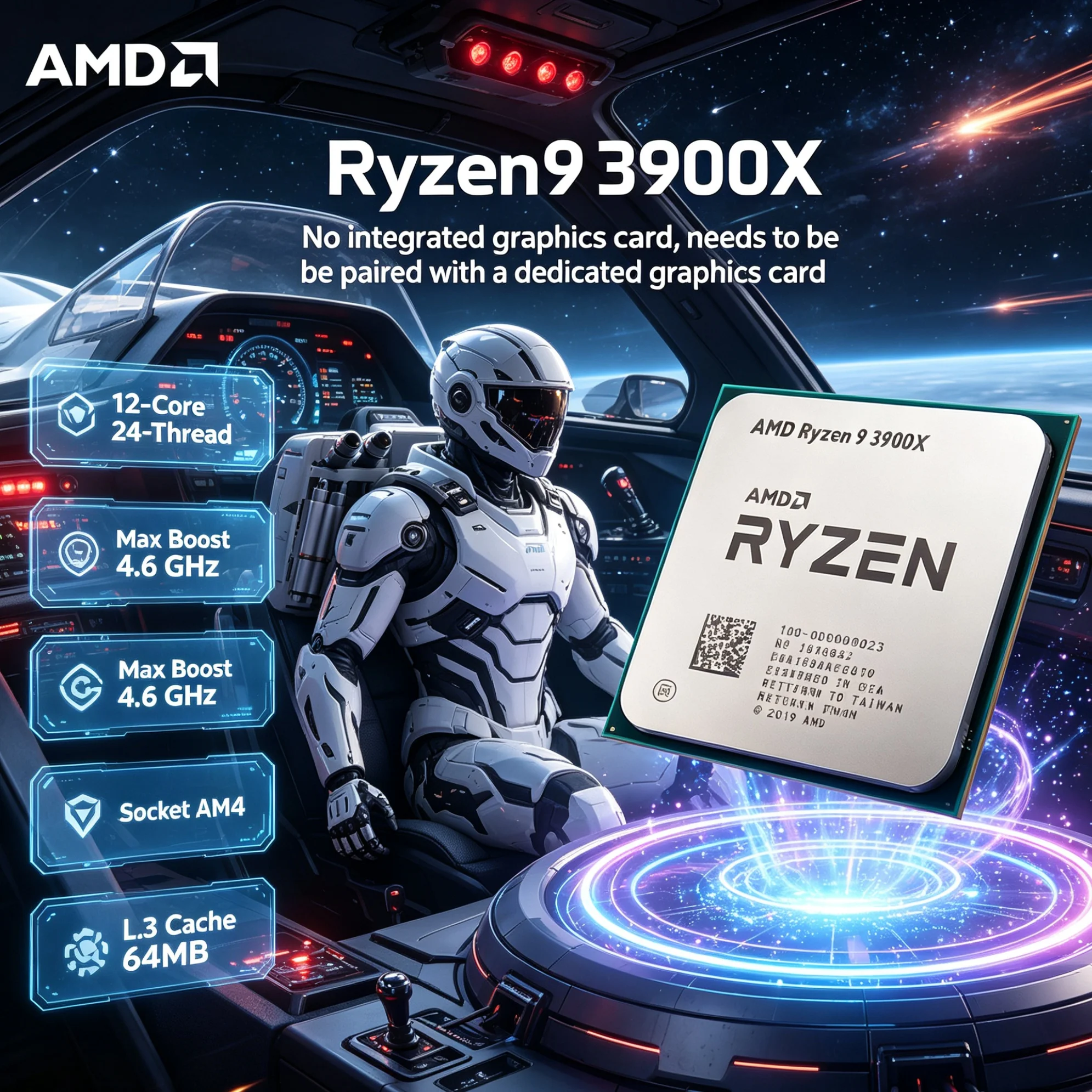 Amd Cpu Ryzen 9 - AMD Ryzen 9 3900X, 12 inti,