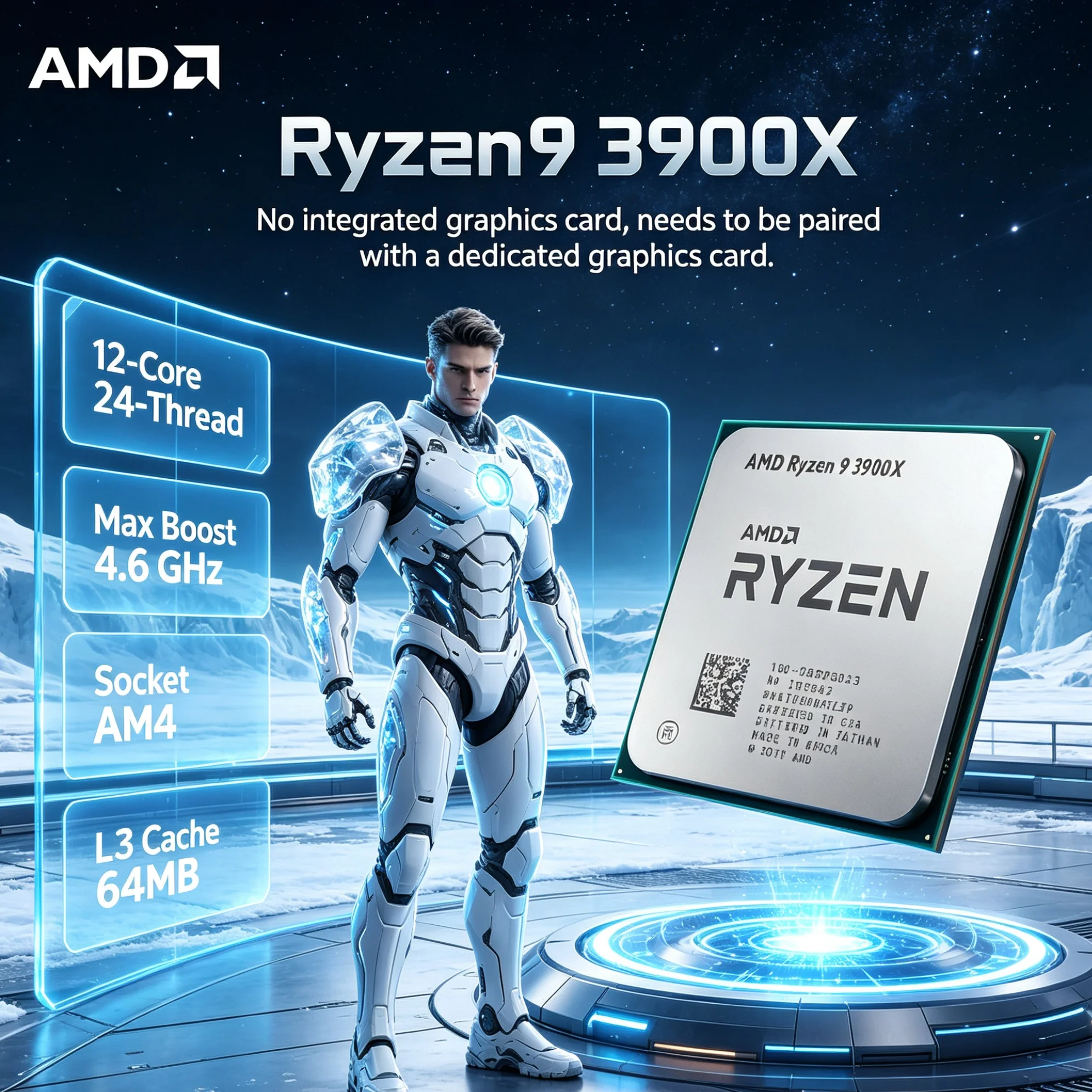 Amd Cpu Ryzen 9 - Prosesor AMD Ryzen 9 3900X untuk