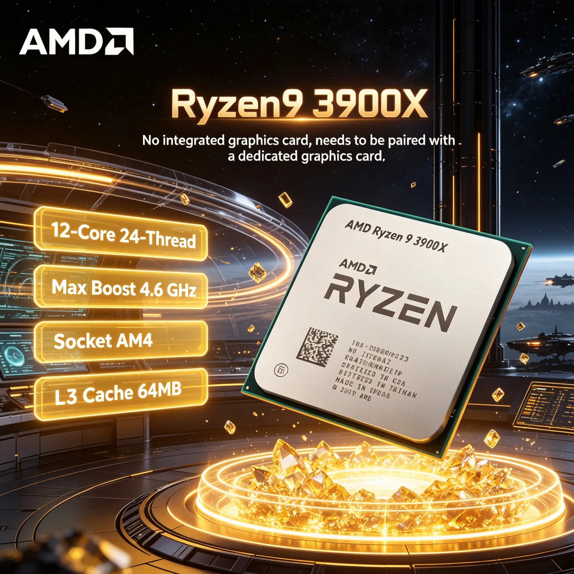 Amd Cpu Ryzen 9 - AMD CPU Ryzen 9 3900X, 12