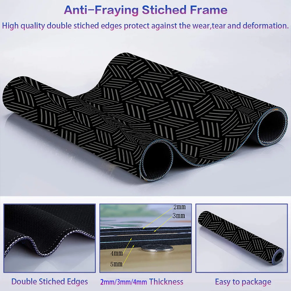 Laptop Mouse Pad Hitam Deskmat - Gaming Accessories For Your Desk ulasan dan harga