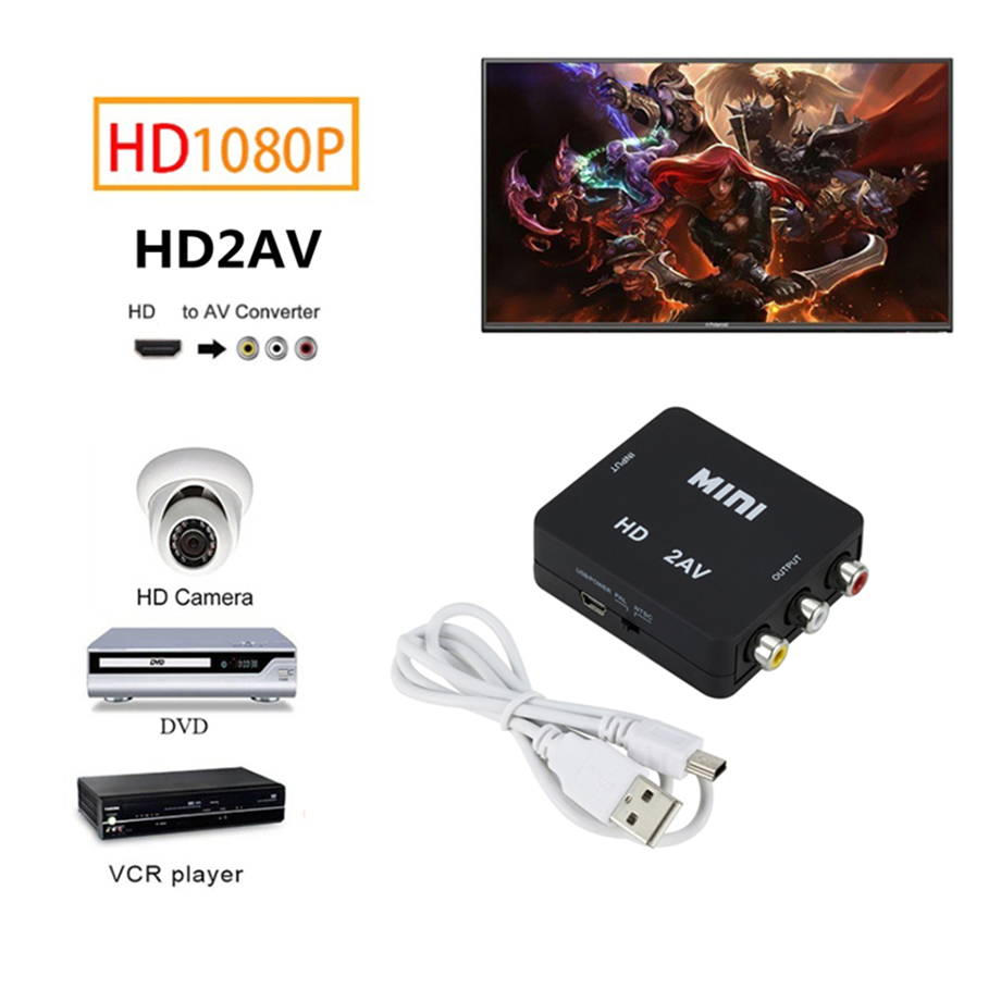 Kotak Konverter HDTV RCA AV CV - Video Gaming Accessories ulasan dan harga