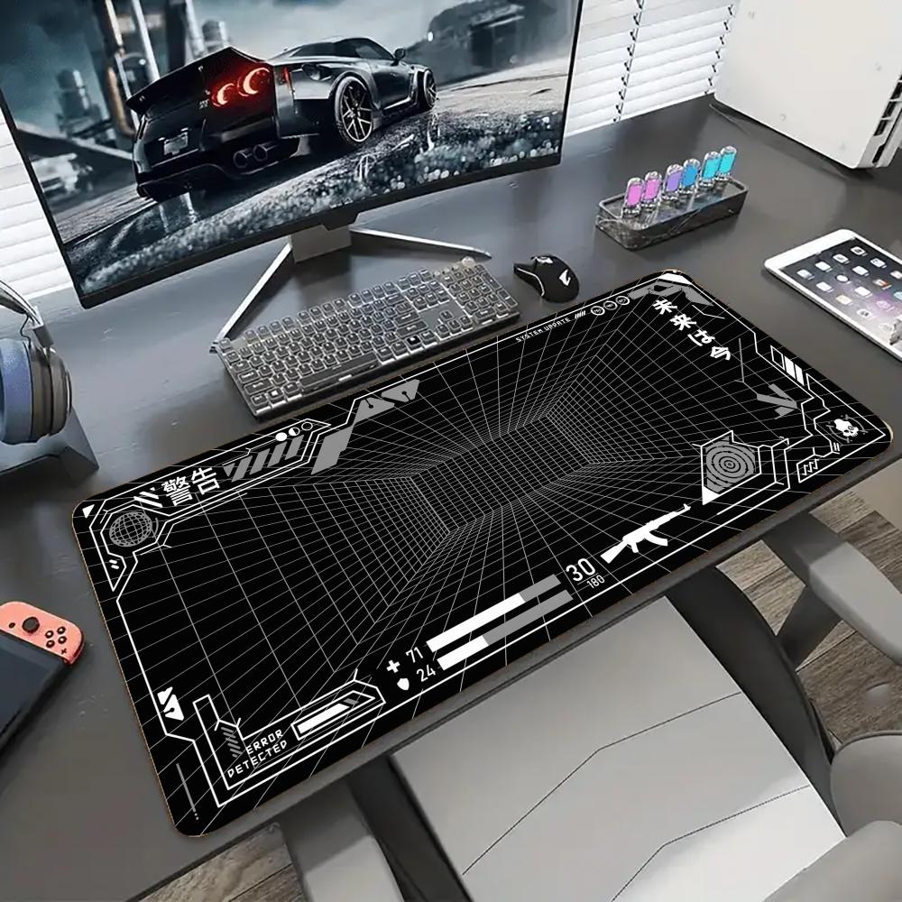 Perspective Grid Desk Mat Gami - Gaming Accessories White ulasan dan harga