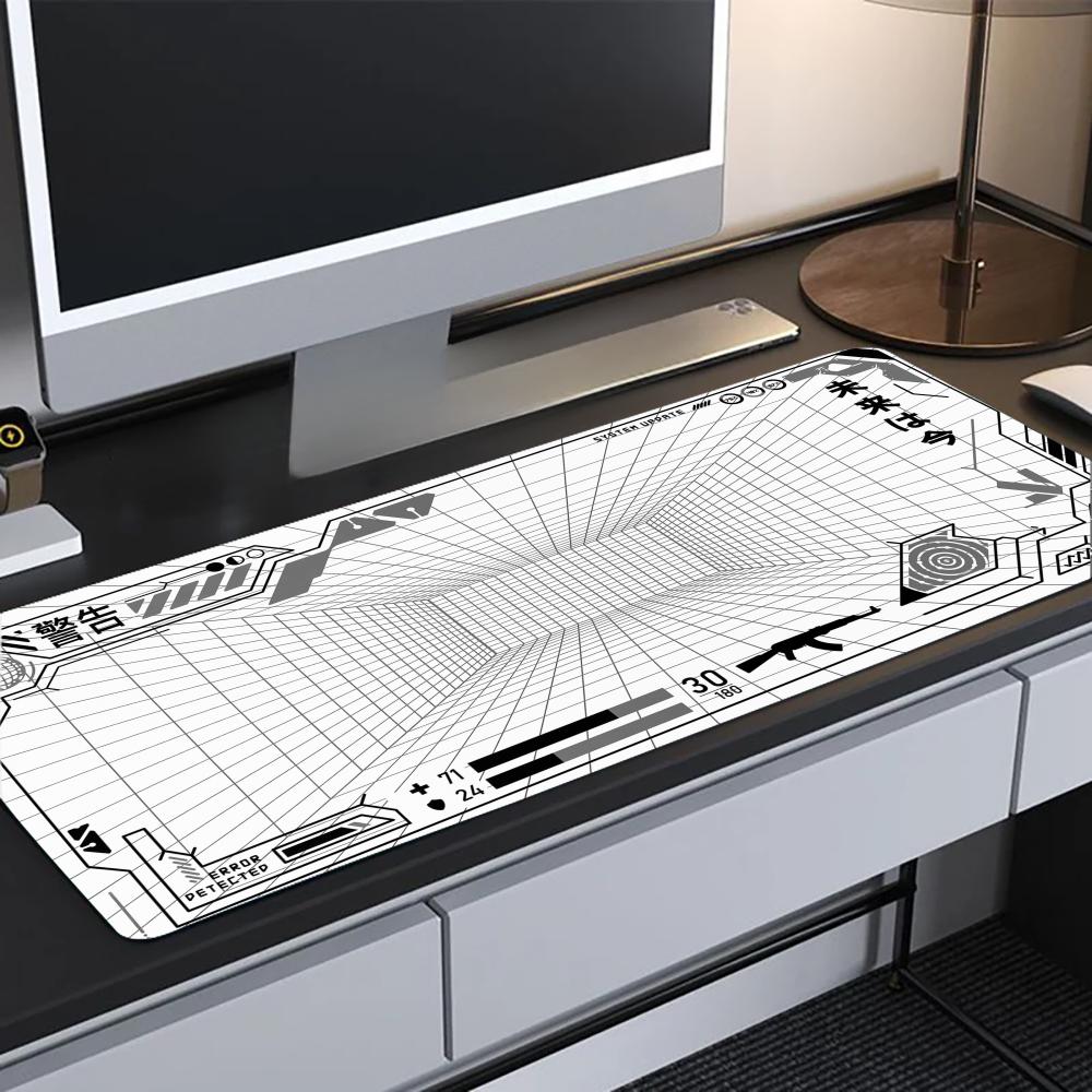 Perspective Grid Desk Mat Gami - Gaming Accessories White ulasan dan harga