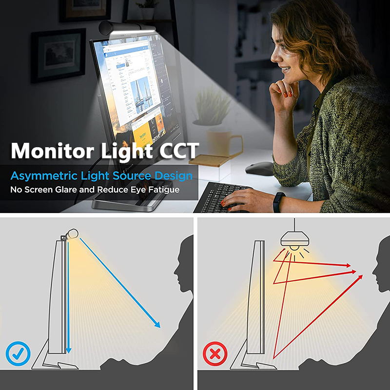 Lampu Meja Atmosfer RGB 40CM L - Monitor Light Bar ulasan dan harga